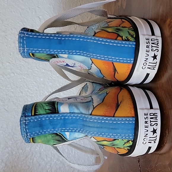 Converse Dinoverse High Top Dinosaur Tennis Shoes Unisex Size 5 Kids Childrens - Picture 3 of 10